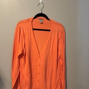 Bass Vibrant Salmon/Orange Women's Cardigan